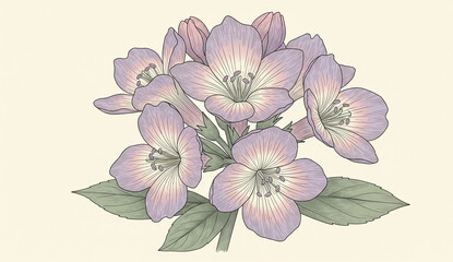 illustration of a pink flower