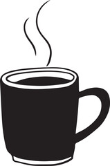 Obraz premium A hot coffee cup with steam, perfect for a cafe or breakfast illustration