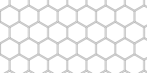 Seamless vector pattern of geometric hexagonal honeycombs for a modern tech backdrop