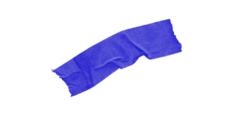 Fototapeta premium Isolated blue shape against a black background creating a simple abstract visual composition art piece