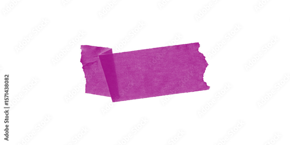 Poster isolated magenta shape on a black background creating a simple abstract visual element design art