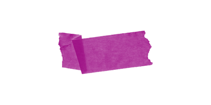 Isolated magenta shape on a black background creating a simple abstract visual element design art