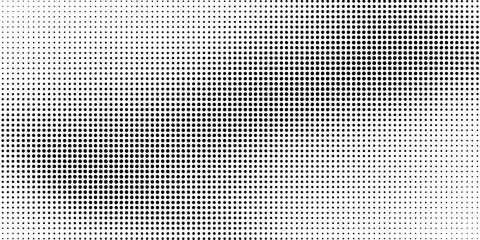 Grunge halftone gradient background. Faded grit noise texture. White and black sand wallpaper. Retro pixelated backdrop