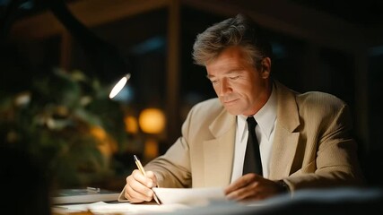 Inspector examining wiring in an office environment with flashlight