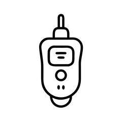Vector illustration of a baby monitor for parenting guides and childcare product marketing copy space
