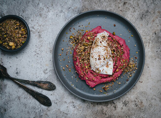 Beet hummus