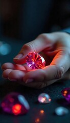 Expert Gemologist Carefully Inspecting Vibrant Peridot Gemstone Under Natural Sunlight, Highlighting Precision and Detail in Gem Appraisal