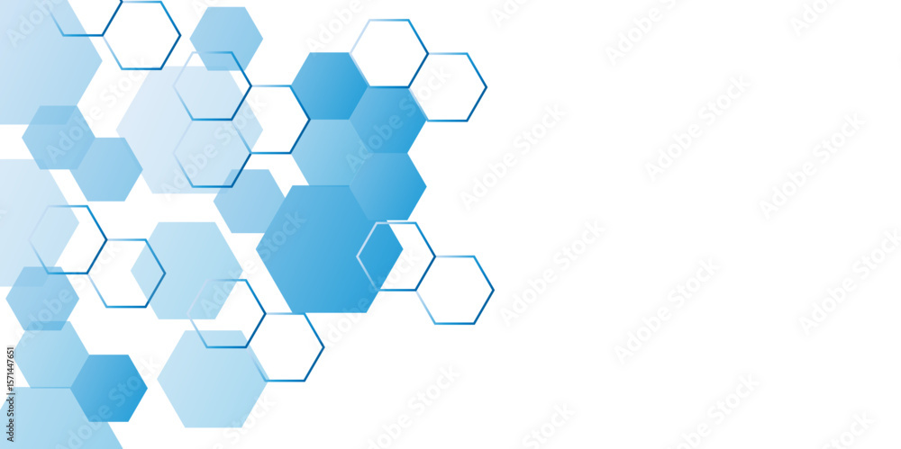 Poster abstract geometric water color hexagon background. vector. geometric pattern with gradient seamless 