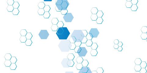 Abstract geometric water color hexagon background. vector. geometric pattern with gradient seamless texture background.