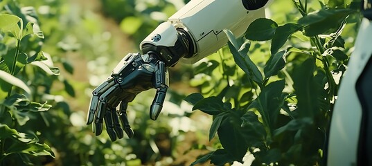 Robotic exoskeleton for crop pruning (no humans) 