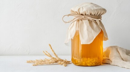 Brewing healthy probiotics at home is made easy with a detailed illustrated guide on making kombucha using fermented tea and a SCOBY