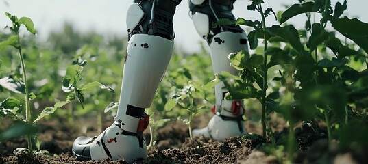Robotic exoskeleton for crop pruning (no humans) 