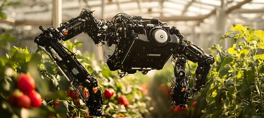 Robotic exoskeleton for crop pruning (no humans) 