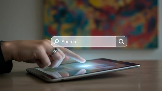 Searching for Information on a Digital Tablet