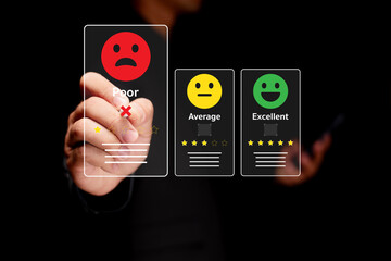 A person selects a 