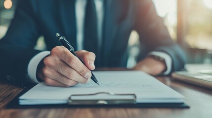 Overhead shot of a financial advisor's notebook open to client notes, personalized planning
