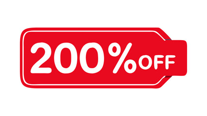 Special offer 20% off label or price tag
