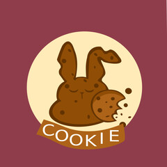 Logo ciasteczek dla cukierni — Grafika wektorowa ciasteczek cukierni