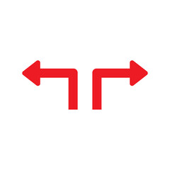 right left turn arrow icon