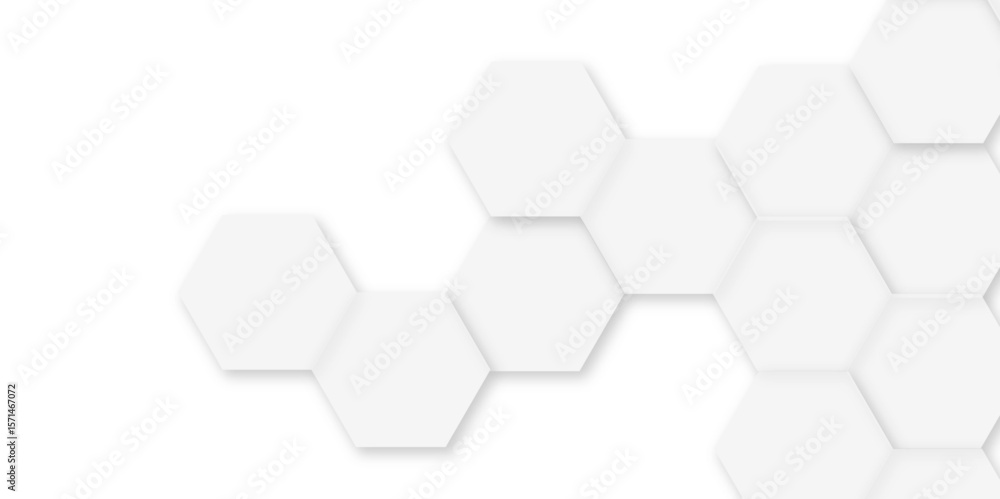 Aufkleber abstract technology grey geometric hexagon on transparent concept design honeycomb shape vector.