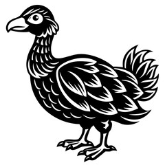 vector illustration of cartoon duck