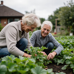 Seniors Gardening in Harmony