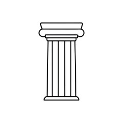 column isolated on white background