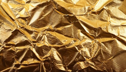 a gold texture background featuring metallic golden foil or shiny wrapping paper