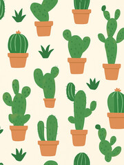 cactus in pots