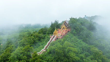 Wat Phra That Doi Phra Chan Mae Tha, Lampang province Thailand, Landmark and religious attractions...