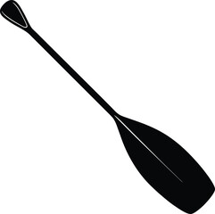 canoe oar on white background.eps