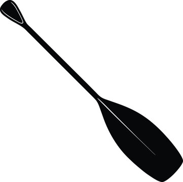 canoe oar on white background.eps
