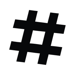 Fototapeta premium Hashtag Symbol Icon Vector Illustration