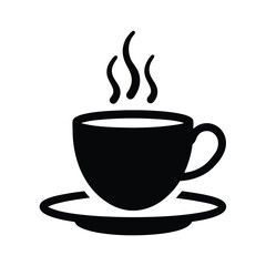 Hot Coffee Cup Icon Vector Illustration