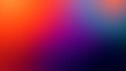 Vibrant gradient background transitioning from warm orange and red to cool purple and blue with a soft luminous glow