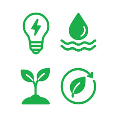 Premium vector Sustainable Energy and Eco-Friendly Concepts