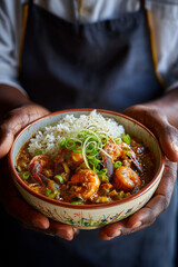Creole &Eacute;touff&eacute;e Vendor Lifting Bowl