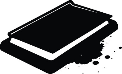 ink pad on white background.eps