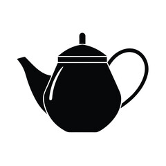 Teapot With Tea Bag Icon Vector Illustration