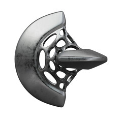 Grey abstract geometric 3d rendering shape, trendy playful isolated design elements. Diseño...
