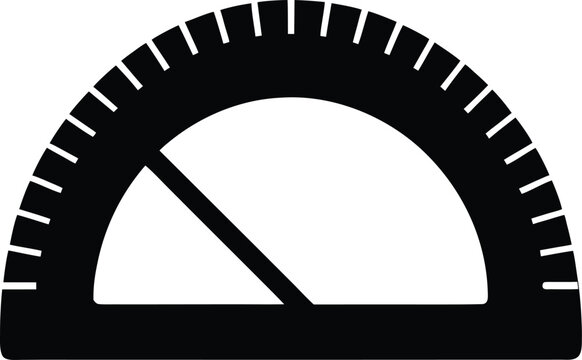 protractor on white background.eps