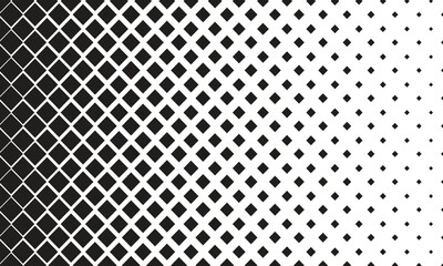  Abstract black colour geometry halftone pattern with white background.