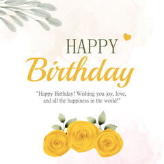Happy birthday banner design post