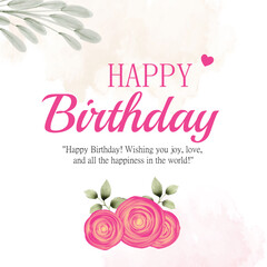 Happy birthday design. birth day celebration greeting card
