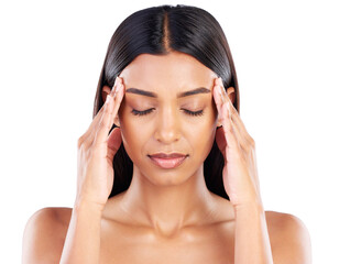 Fototapeta premium young woman with headache