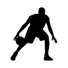 vector silhouette of a man