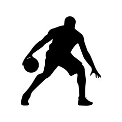 football player silhouette vector illustration