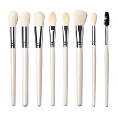 makeup brushes isolated on white