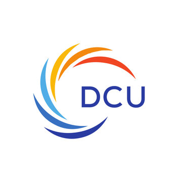 DCU Letter Initial Logo Design Template Vector Illustration 