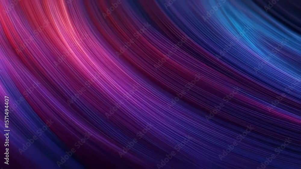 Poster dynamic and vibrant abstract design featuring flowing waves of colorful light. the blend of red, blu